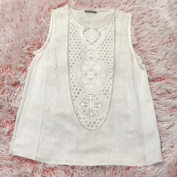 Tops - Artsy white cut out